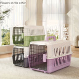 Portable Pet Carrier for Cats and Small Dogs, Airline-Approved Travel Kennel with Comfort Handle, V1341-ZY-AHL55U2P