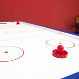 Air Hockey Paddle and Puck Set with Durable Plastic Build and Thick Lint Pad for Smooth Table V1369-AZ3-W-16918