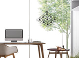 Metal wind chime, suitable for gardens and courtyards, with a soft color tone and black finish V1366-AZ2-W-13444