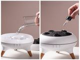 Jellyfish Smoke Ring Aroma Diffuser Humidifier, 7 Color Crack Night Light, Remote Control Timer V1265-AU-168-BAI
