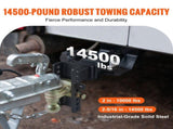 Adjustable Trailer Hitch, 15cm Drop & 11.43cm Rise Hitch Ball Mount with 6.35cm Receiver, Solid V952-SQTQJTCB25221G4VYV0