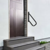 Handrails for Outdoor Steps, 18.9" Length 1.3"Pipe Wall Mount Safety Railings for 1-2 Steps, Stair V952-DXSBSHS189INS1J6YV0