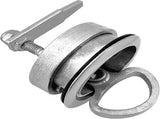 MARIEN 2PCS Marine Grade Stainless Steel Floor Buckle Hatch Latch Flush Turning Lift Handle Recessed V1259-DP01-A-1311