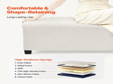 Storage Ottoman Bench, Button-Tufted End of Bed Bench with Side Bags, Flip-up Upholstered Storage V952-BYWSZYXTK404XZWNY001V0