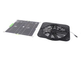 100W 18V Solar Panel Powered Exhaust Fan 13.5 Inch Solar Powered Attic Ventilator for Pet House V1294-YM0703-3111230119411