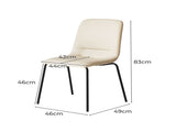Levede Stackable Dining Chairs Kitchen Beige CH1093-4-BG
