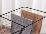 Large Double-Wing Floor-Standing Folding Clothes Drying Rack-Black V1161-109744
