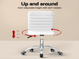 Artiss Computer Desk Office Chair Set PU Leather Wall Mount Foldable Table White DESK-WALL-REPL-WH