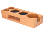 Wood Coffee Filter Tamper Holder Multifunction Wooden Coffee Tamper Mat for 2.3in Coffee Machine V1294-YM0523-3113220079511