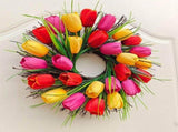 Spring & Summer Wreaths for Front Door Handcrafted Faux Flower Door Decor, Versatile Indoor & V1369-AZ3-W-23692