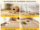 2 pcs Grey and White Cat Feeding Station with Water Dispenser & Slow Feeder Bowl Plus Cat Scratching V888-ELOSUNG53322