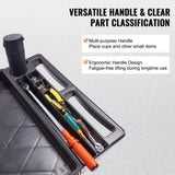 Utility Service Cart, 2 Shelf 550LBS Heavy Duty Plastic Rolling Utility Cart with 360&deg Swivel Wheels V952-DXSLSYTCDXCD2ZRGNV0