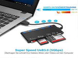 7-in-1 Mobile Phone Card Reader, TF SD Adapter for Data Storage and Transfer V1263-JX-4731