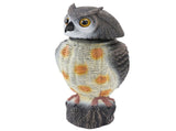 Fake Owl Statue Plastic Owl Bird Deterrents Scarecrow Owl Decoy with Shaking Head Bird Repel for V1294-YM0703-3111230099611