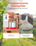 VEVOR 0.8 Gal/3L Fruit Wine Press, 2 Stainless Steel Barrels, Manual Juice Maker, Cider Apple Grape V952-GJYZJTMBXG3L4YRM6V0