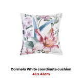 Bianca Carmela White Coordinate Square Filled Cushion V442-BCA-CUSHION-CARMELA-WHITE-SQ