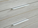 Tallboy with 5 Storage Drawers Natural Wood like MDF in White Ash Colour V43-TBY-CELWHA