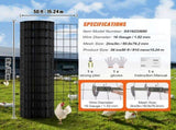 Hardware Cloth, 36'' x 50' Galvanized Wire Mesh Roll, 16 Gauge Chicken Wire Fence Roll, Vinyl V952-JSGSWL36IN50LQ843V0