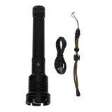 LED Flashlight with COB USB Charging Zoomable Telescopic Flashlight Red White Portable Light V1294-YM0703-3119230028911