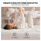 KINGSTON SLUMBER King Single Wooden Timber Bed Frame, White V219-BEDBKSKS03WA