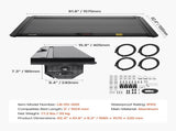 Retractable Tonneau Cover, 5.0 ft Retractable Tonneau Cover with Built-in Drainage Pipe for V952-SSHBXGZDKTOYM84W8V0