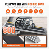 VEVOR Portable Wheelchair Ramp, 122 cm 363 kg Capacity, Non-Slip Aluminum Folding Threshold Ramp, V952-ZDKMJPD48YC1YAZTIV0