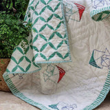 GOTS Certified Organic Cotton Reversible Baby Quilt V563-0008