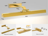 Picture Lights for Wall, Battery Operated Picture Light 16in Gallery Light for Paintings CCT V1171-CB-TR-GPL-1-USB-RM-40CM