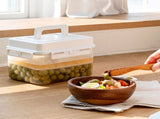 5L Press-Type Pickle Jar Food-Grade Plastic Sealed Container for Vegetable Storage with Transparent V1192-AZ-W-24554