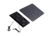 20W 18V Solar Panel Exhaust Fan Photovoltaic Vent Fan for Shed Chicken Coop Dog House Greenhouse V1294-YM0901-3114240108311