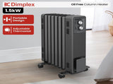 Dimplex Oil Free 1.5kW Column Heater w/ Thermostat in Black ECR15