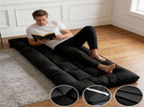 Thickened Fiber Mattress, Padded Mattress for Enhanced Support, Breathablend Humidity Wicking for V1370-AZ4-13798