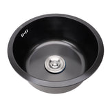 Undermount Small Kitchen Sink Professional Nano Black Stainless Steel Single Bowl Kitchen Bar Sink V1294-YM0901-3118240116211