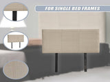 Linen Fabric Single Bed Headboard Bedhead - Beige V63-800827