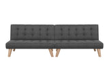 Artiss 2x Sofa Bed Couch Single Seater Fabric Grey SBED-E-SOLO86-GYX2