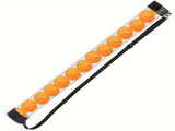 14-Piece Orange 40 Hole Pickleball Balls with Clear Pickleball Ball Retriever Tube for Indoor / V888-ELOSUNG49912
