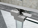 40mm Adjustable Contemporary Corner Sliding Chrome Shower Screen 120x80cm V63-848691