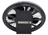 Round Fireplace Fan Heat Powered Stove Fan Aluminum Alloy Wood Burner Kerosene Stove Fan for V1294-YM0706-3114230122811
