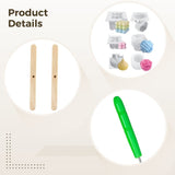 6PCS Silicone Candle Molds, DIY Candle Making Kit 6 Styles, 3D Silicone Mold Set with 100 Wicks & V1369-AZ3-W-08561