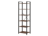 Levede 6 Tier Bookshelf Tall Bookcase Storage Shelf Display Rack Living Room CH1169-6-WA-AU
