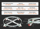 2PCS 250 L Heavy Duty Drum Dolly, 454 kg Load Capacity, Barrel Dolly Cart Drum Caddy, Non Tipping V952-DZTCJ55100042N9RAV0