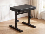 Alpha Piano Bench Adjustable Seat Heavy Duty H-Shape Piano Stool Black PSTOL-E-HS43-BK