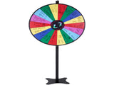 36 inch Spinning Prize Wheel, 18 Slots Spinning Wheel, Roulette Wheel with a Dry Erase and 2 V952-CJZLJP36YCLD348OOV0