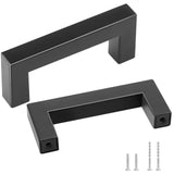 30 Pack Cabinet Pulls, 3in / 76mm Center to Center Slim Square Kitchen Cabinet Drawer, Stainless V952-CJLSBXGPS30PMEPXWV0