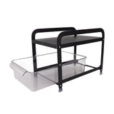 Cup Storage Organizer Shelf 2 Tier Pull Out Countertop Organizer Multifunctional Desktop Storage V1294-YM0710-3117230264111