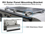 4 Pack Stainless Steel Solar Panel Mounting Brackets - Heavy Duty Solar Panel Z-Brackets, V888-ELOSUNG55543