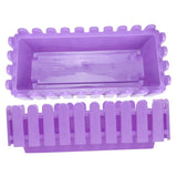 Set of 2 Plastic Rectangular Planter Boxes with Built-in Trays Perfect for Indoor and Outdoor Garden V1370-AZ4-16998