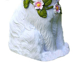 Solar Garden Rabbits with Butterflies Solar Charging Hand Painted Synthetic Resin Solar V1294-YM0717-3111220225612