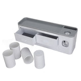 Hanging Magnetic Toothbrush Holder Set with Toothpaste Dispenser Squeezer Toiletry Drawer Holder for V1294-YM0716-3112220052511