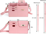 Blue Portable Insulated Water Bottle Carrier Bag with Adjustable Shoulder Strap - Crossbody Drink V888-ELOSUNG33388